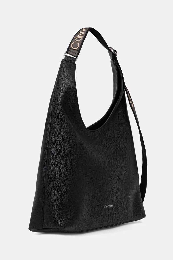 Calvin Klein hobo torbica ženska iz umetnega usnja LV04F3643G črna AW26