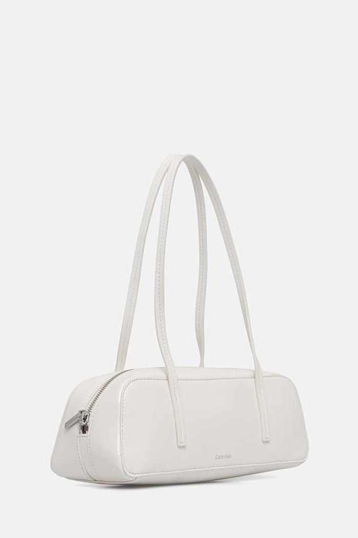 Calvin Klein baguette γυναικεία από απομίμηση δέρματος LV04F3638G λευκό AW26