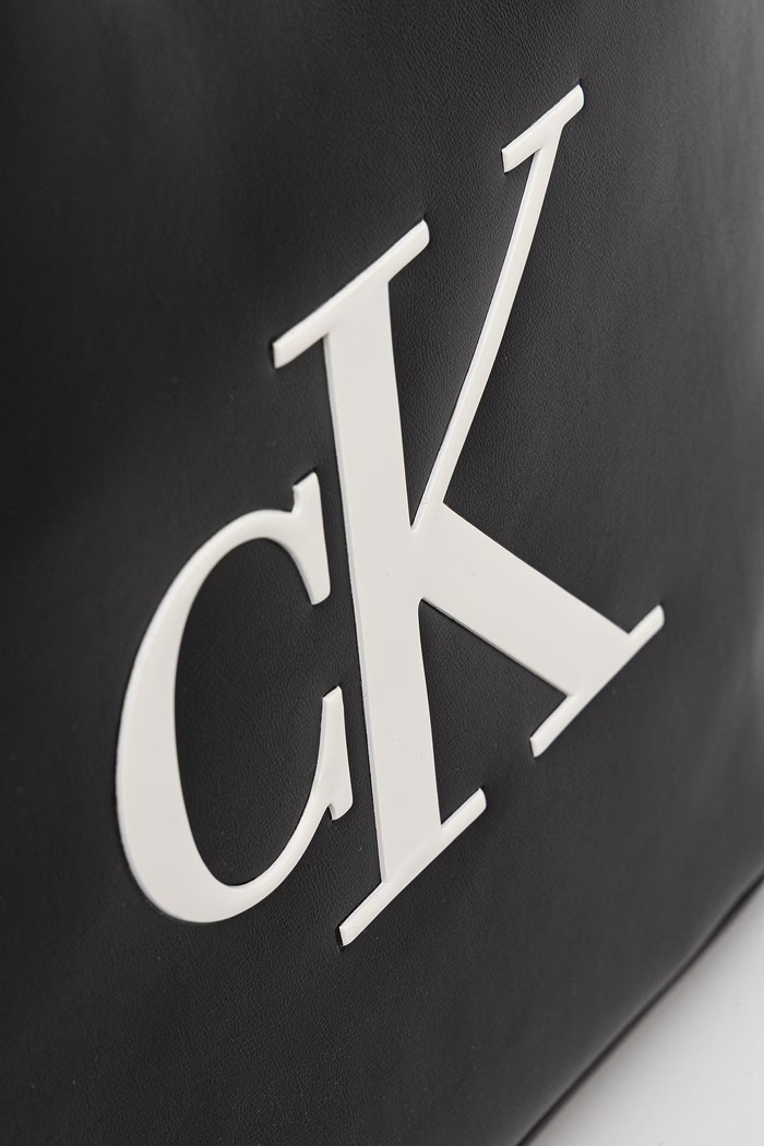 Calvin Klein geantă shopper pentru femei, cu imitație de piele negru LV04F3562G