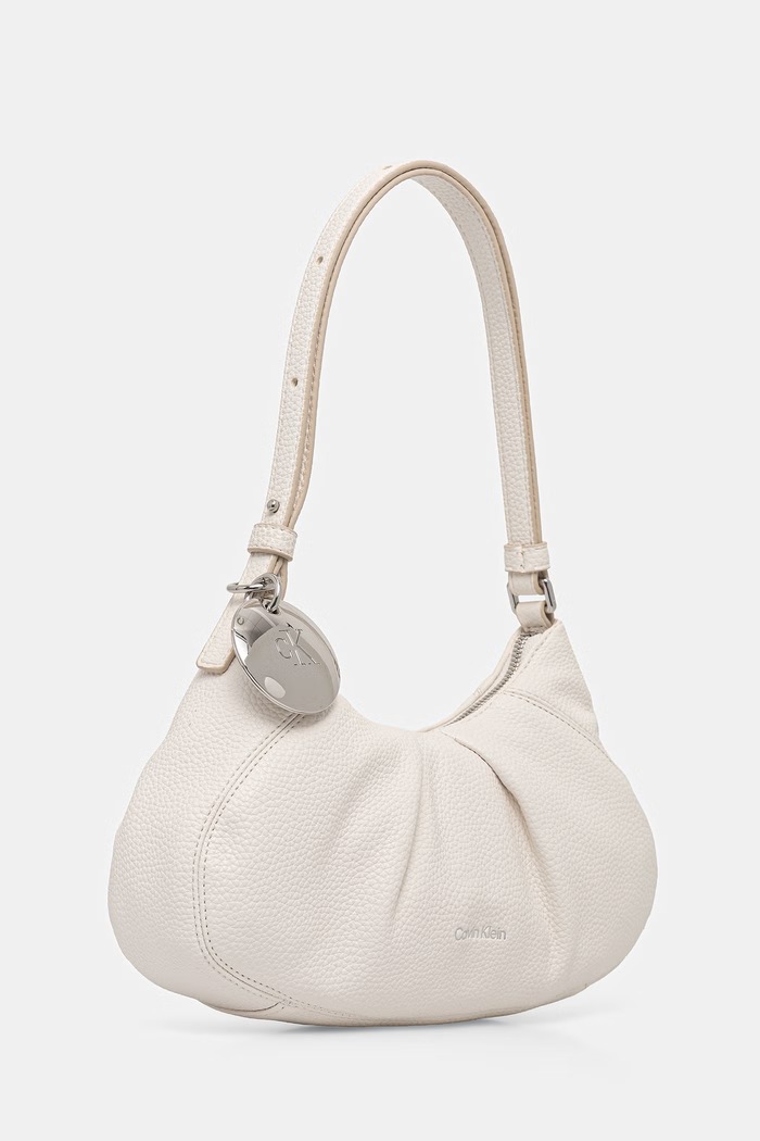 Calvin Klein hobo bag pentru femei, cu imitație de piele LV04F3554G alb AW26