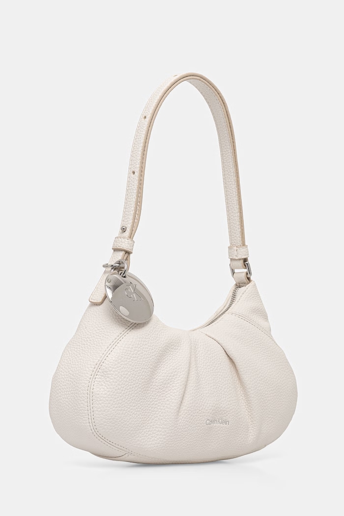 Calvin Klein hobo bag pentru femei, cu imitație de piele LV04F3554G alb AW26