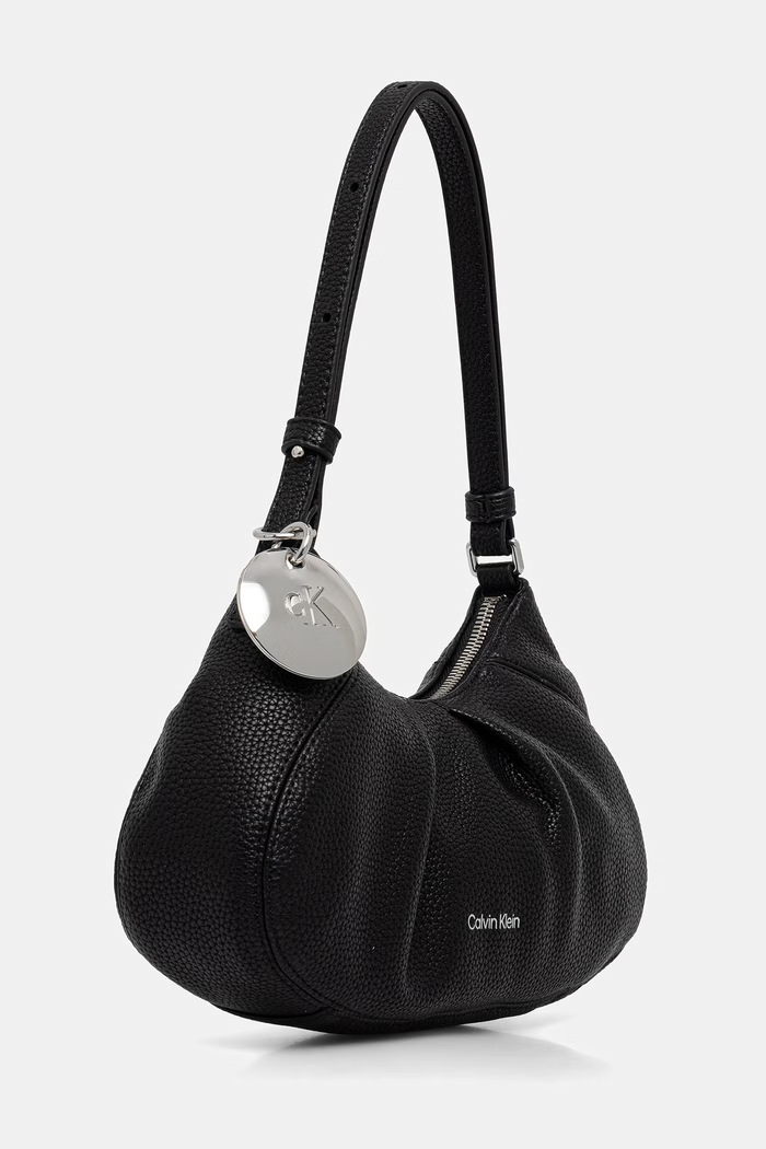 Calvin Klein hobo bag pentru femei, cu imitație de piele LV04F3554G negru AW26