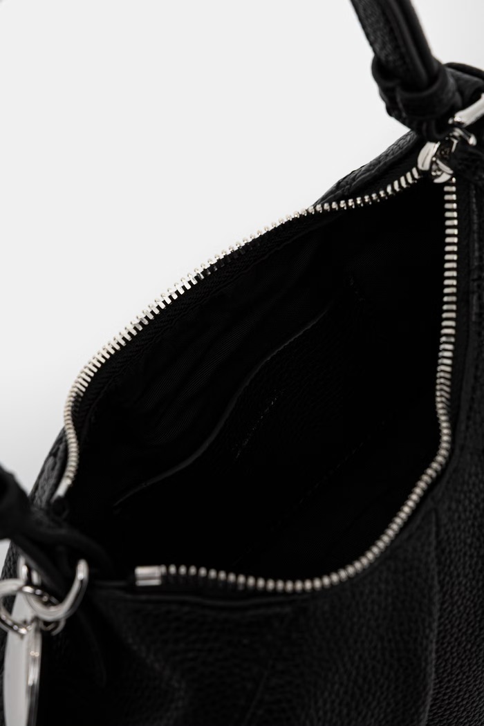 Calvin Klein hobo bag pentru femei, cu imitație de piele LV04F3554G negru