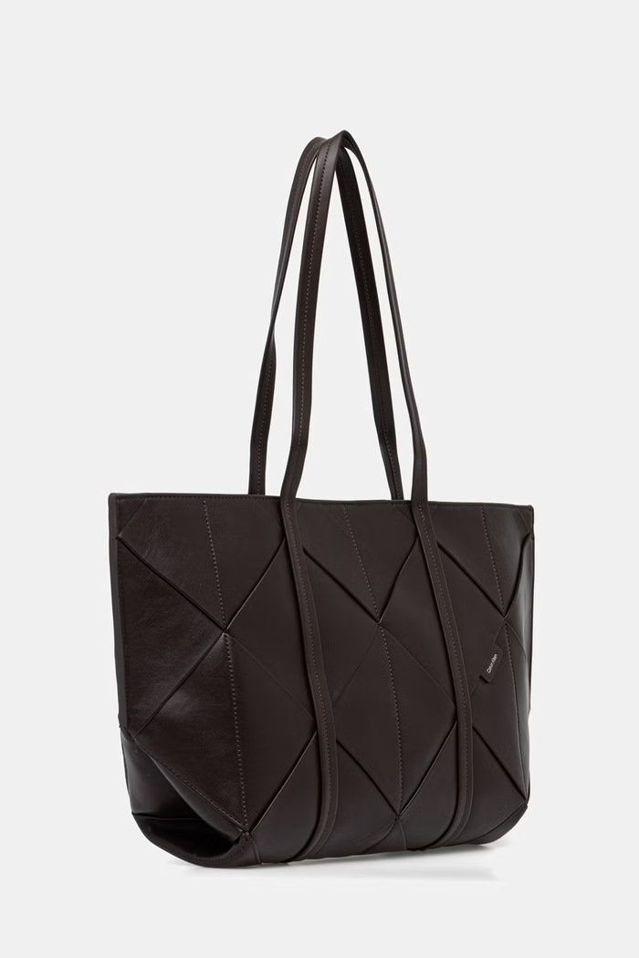 Calvin Klein kabelka typu shopper dámska z imitácie kože LV04F3548G hnedá AW26