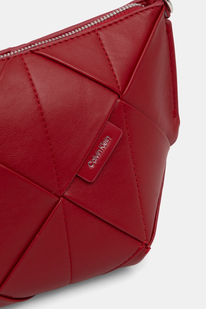 Calvin Klein torebka crossbody damska z imitacji skóry czerwony LV04F3546G
