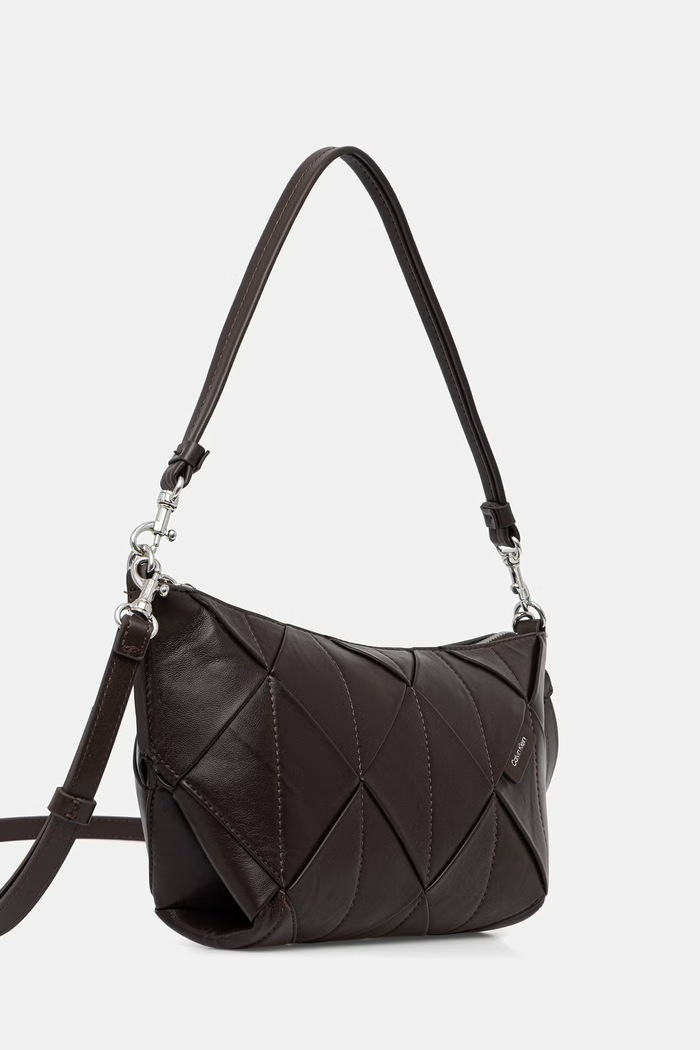 Calvin Klein torebka crossbody damska z imitacji skóry LV04F3546G brązowy AW26