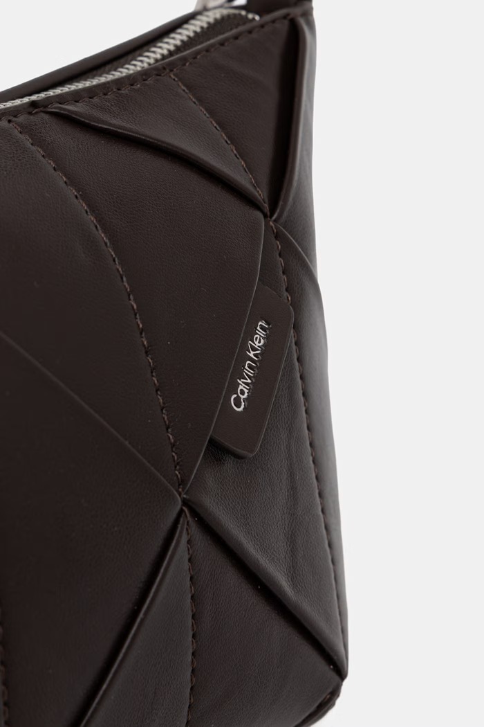 Calvin Klein torebka crossbody damska z imitacji skóry brązowy LV04F3546G