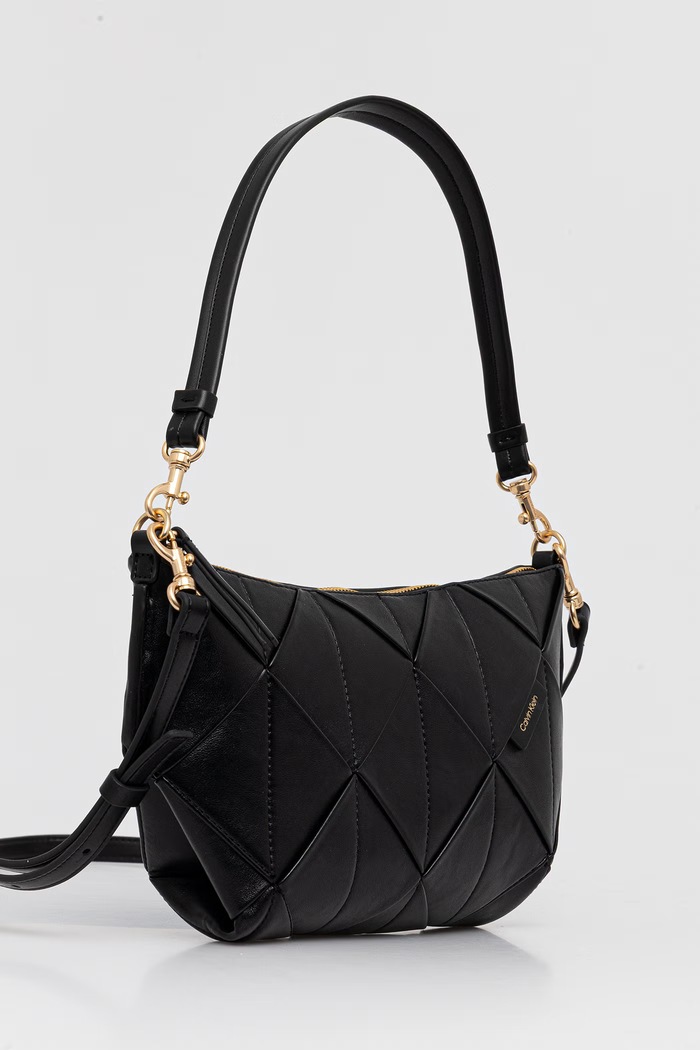 Calvin Klein torebka crossbody damska z imitacji skóry LV04F3546G czarny AW26