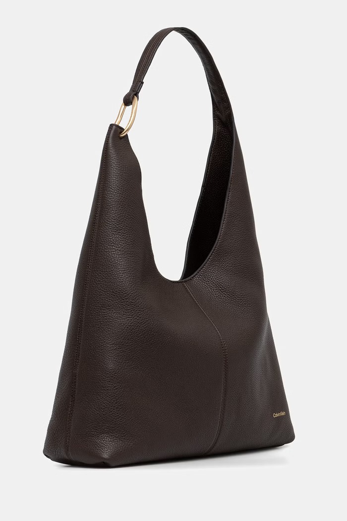 Calvin Klein tote torba ženska usnjena LV04F3543G rjava AW26