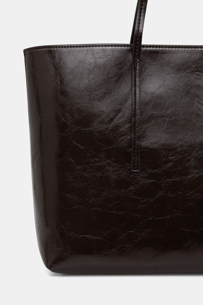 Akcesoria Calvin Klein torebka shopper damska z imitacji skóry LV04F3537G brązowy