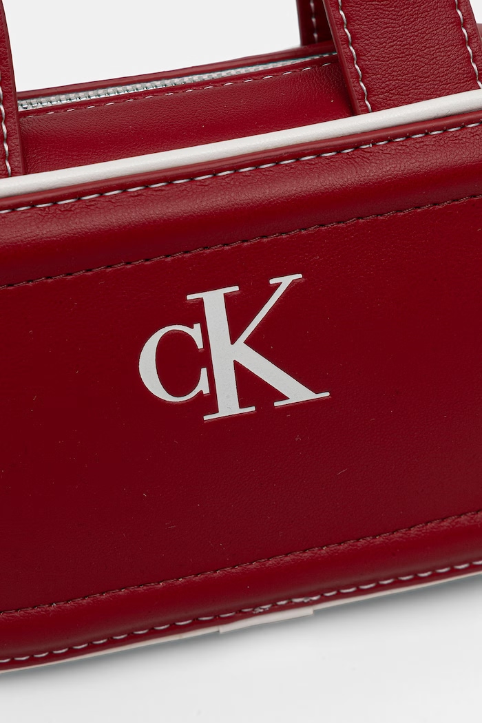 Akcesoria Calvin Klein torebka crossbody damska z imitacji skóry LV04F1257G czerwony