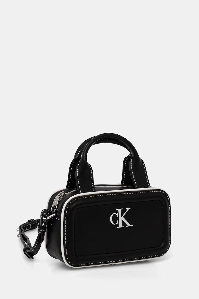 Calvin Klein crossbody torbica ženska iz umetnega usnja LV04F1257G črna AW26