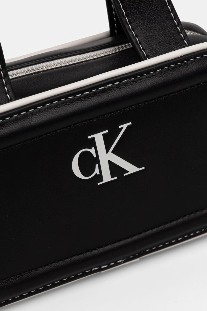 Dodatki Calvin Klein crossbody torbica ženska iz umetnega usnja LV04F1257G črna