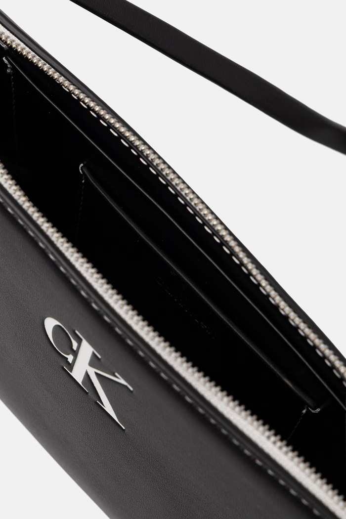 Calvin Klein kabelka hobo dámska z imitácie kože LV04F1220G čierna