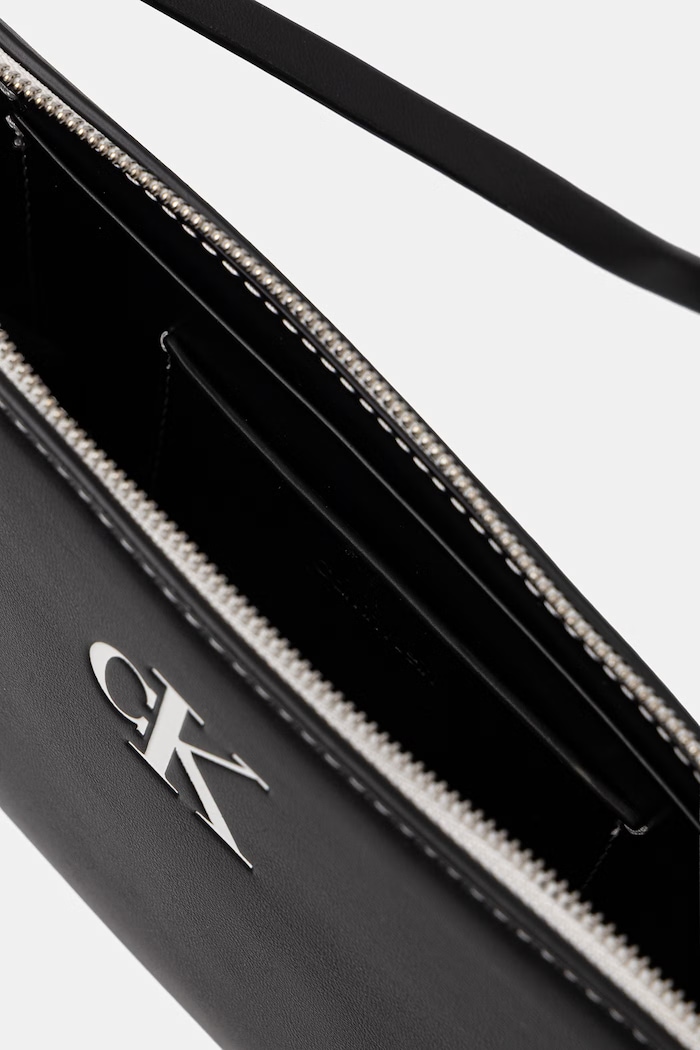 Calvin Klein kabelka hobo dámska z imitácie kože LV04F1220G čierna