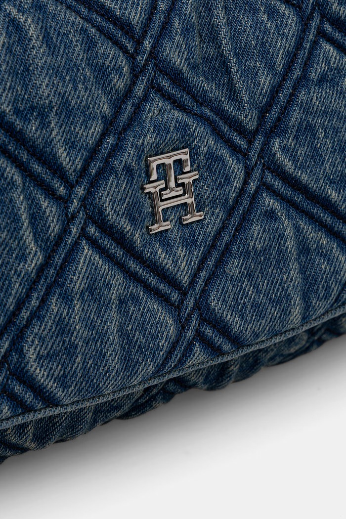 Dodatki Tommy Hilfiger shopper torba ženska jeans AW0AW18865 modra