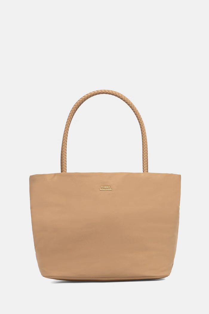 Tommy Hilfiger kabelka typu shopper dámska béžová AW0AW18862