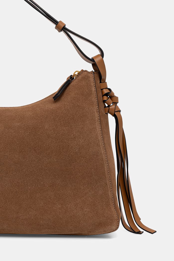 Accesorii Tommy Hilfiger geantă shopper pentru femei, din piele întoarsă AW0AW18824 maro
