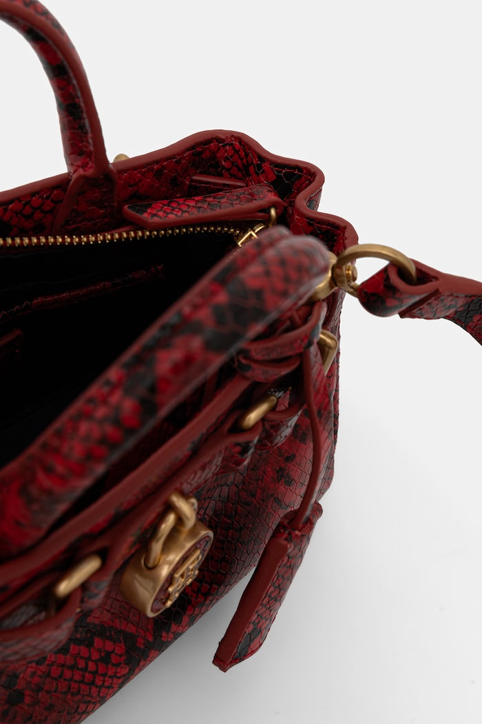 Tommy Hilfiger geantă shopper pentru femei din piele rosu AW0AW18820