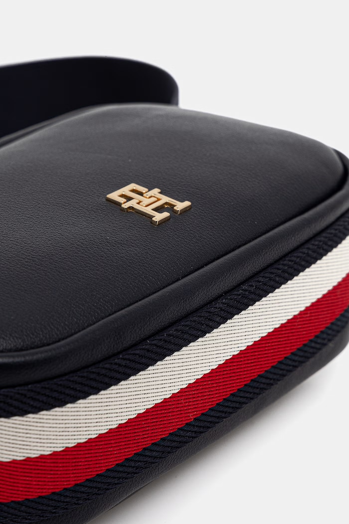 Tommy Hilfiger crossbody kabelka dámska z imitácie kože tmavomodrá AW0AW18741