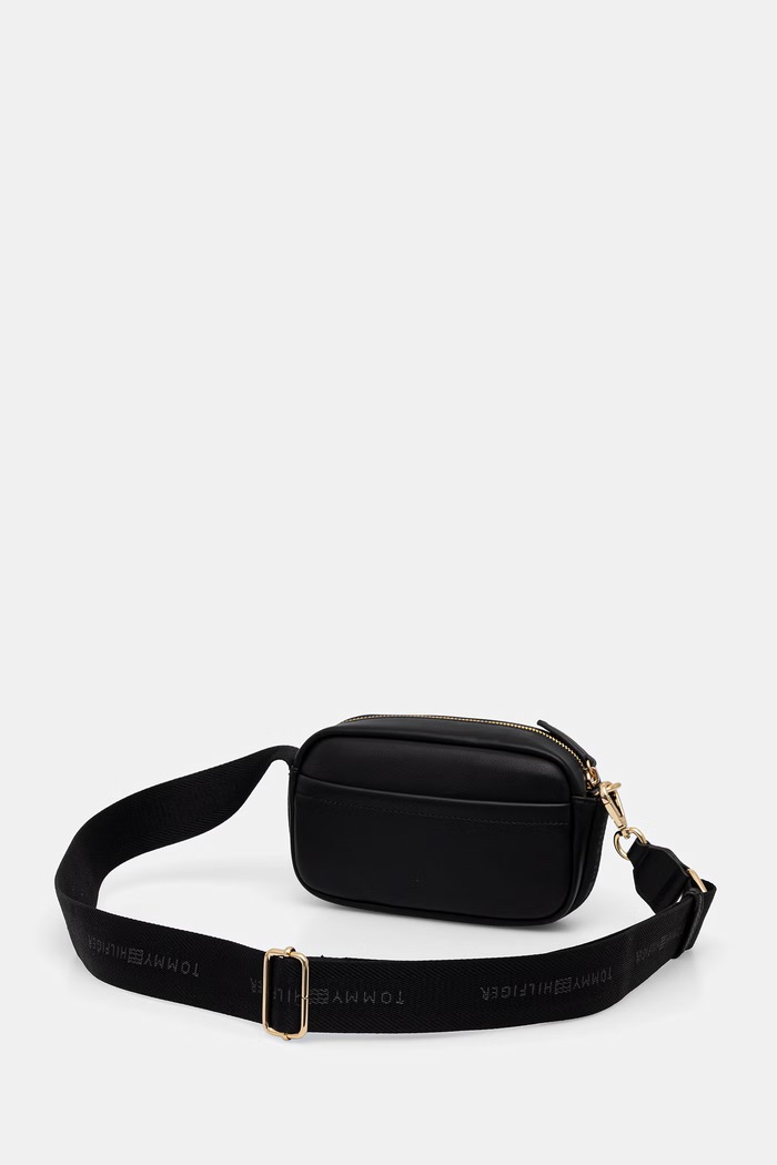 Tommy Hilfiger crossbody kabelka dámska z imitácie kože čierna AW0AW18741