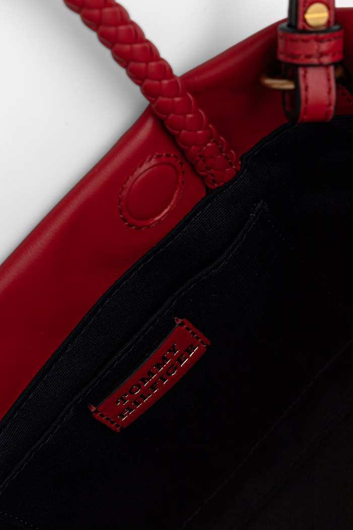 Tommy Hilfiger keresztpántos táska női bőr AW0AW18739 piros