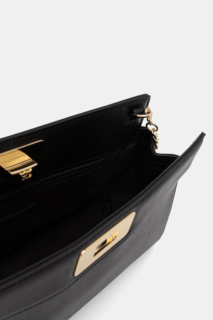 Tommy Hilfiger geantă plic pentru femei, cu imitație de piele AW0AW18727 negru