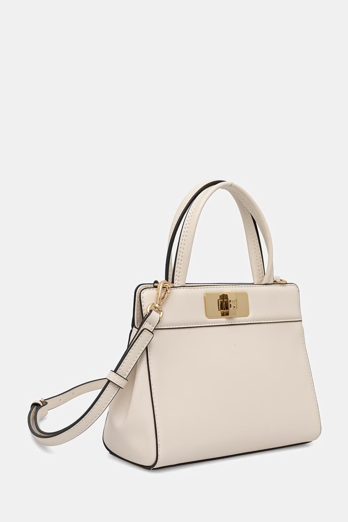 Doplnky Tommy Hilfiger kabelka typu shopper dámska z imitácie kože AW0AW18726 béžová