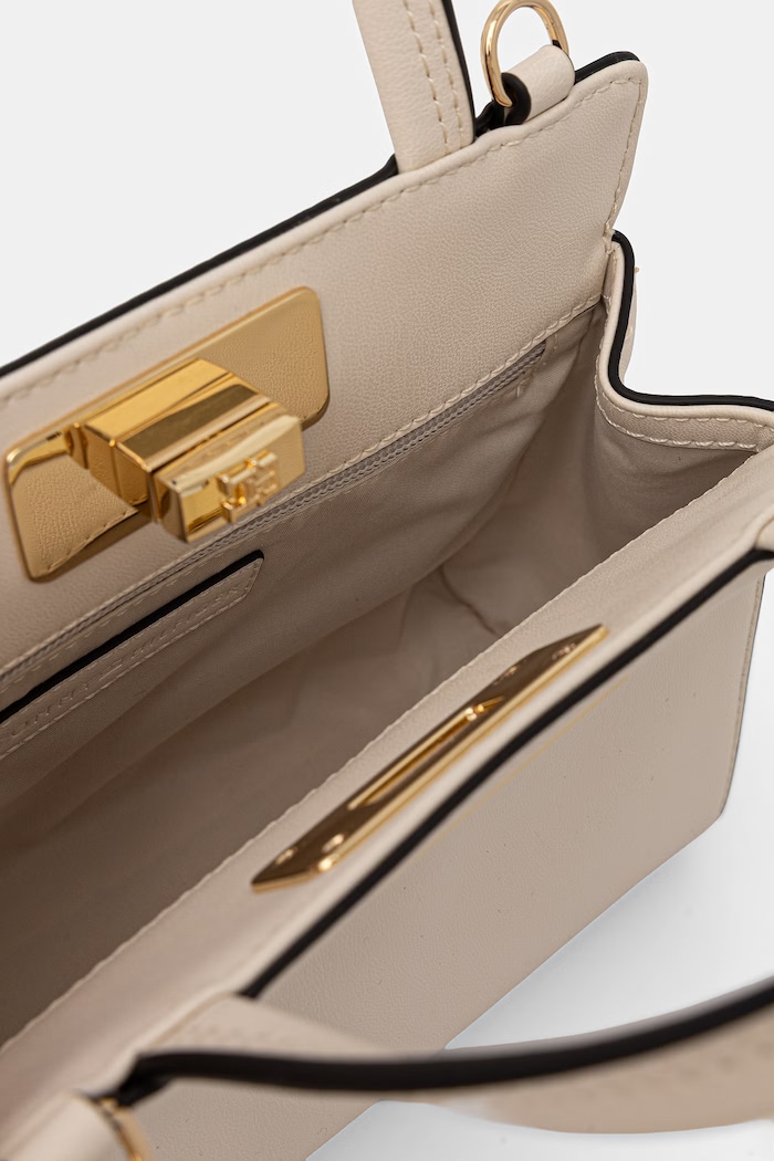 Tommy Hilfiger kabelka typu shopper dámska z imitácie kože béžová AW0AW18726