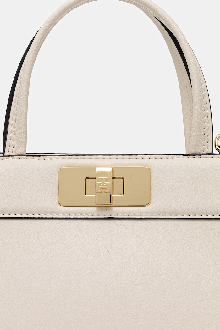 Tommy Hilfiger kabelka typu shopper dámska z imitácie kože AW0AW18726 béžová