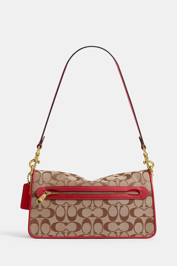 Akcesoria Coach torebka crossbody damska Soft Tabby Shoulder Bag 26 CFG02 brązowy