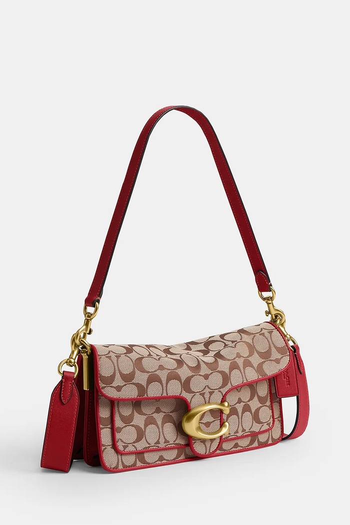 Coach torebka crossbody damska Soft Tabby Shoulder Bag 26 brązowy CFG02