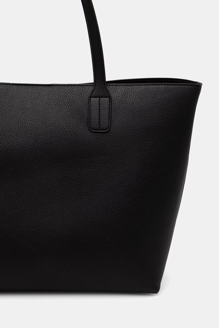 Akcesoria Tommy Hilfiger torebka shopper damska z imitacji skóry AW0AW18724 czarny
