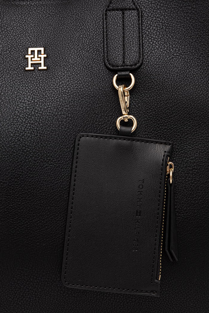 Tommy Hilfiger geantă pentru femei, cu imitație de piele AW0AW18723 negru