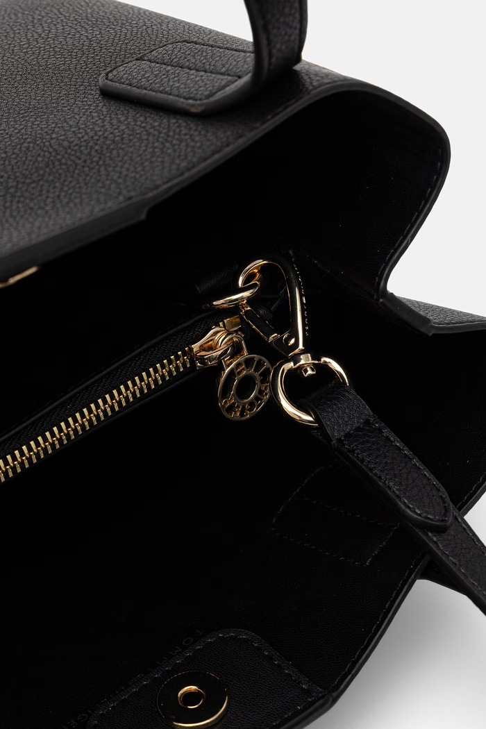 Tommy Hilfiger geantă crossbody pentru femei, cu imitație de piele AW0AW18722 negru