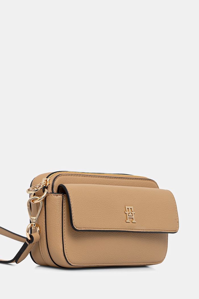 Tommy Hilfiger crossbody kabelka dámska z imitácie kože AW0AW18721 béžová AW26