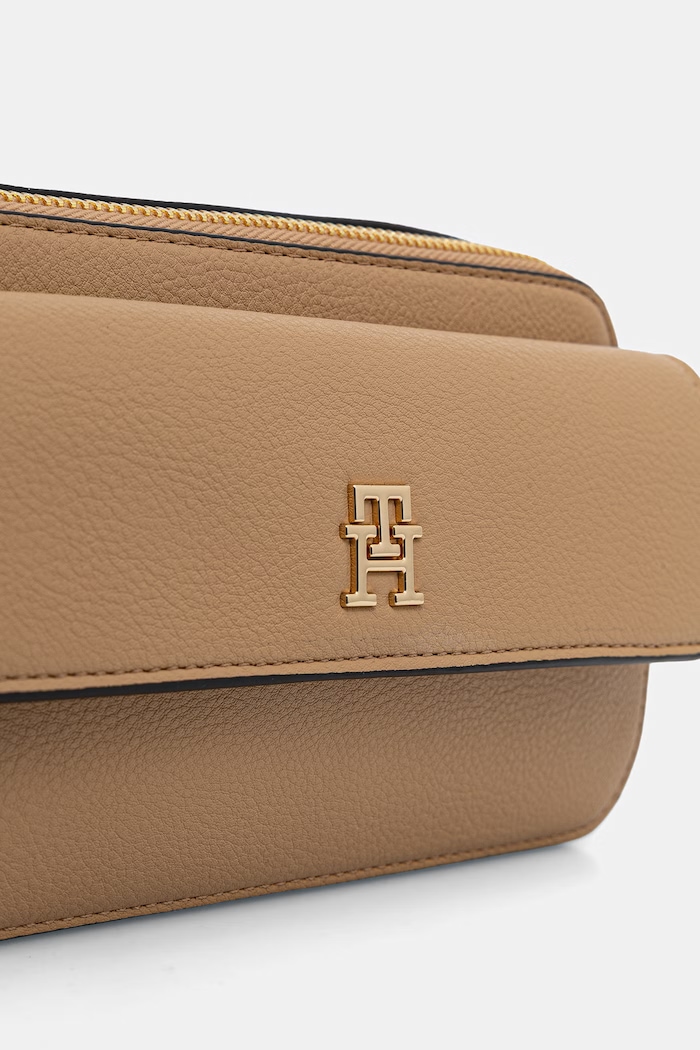 Tommy Hilfiger crossbody kabelka dámska z imitácie kože béžová AW0AW18721