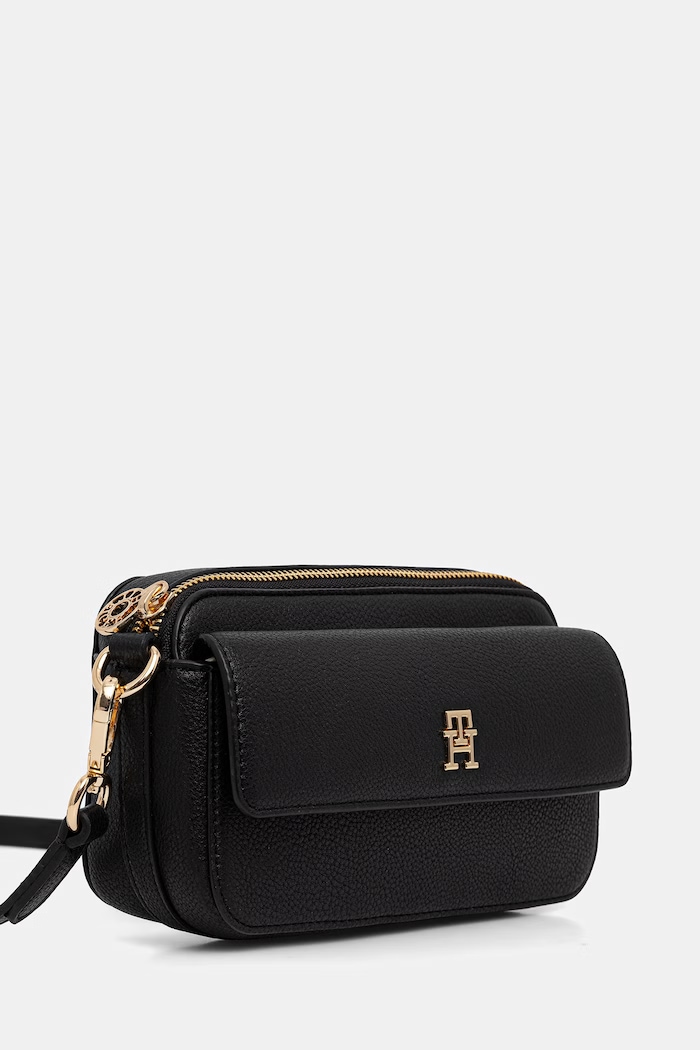 Tommy Hilfiger crossbody kabelka dámska z imitácie kože AW0AW18721 čierna AW26