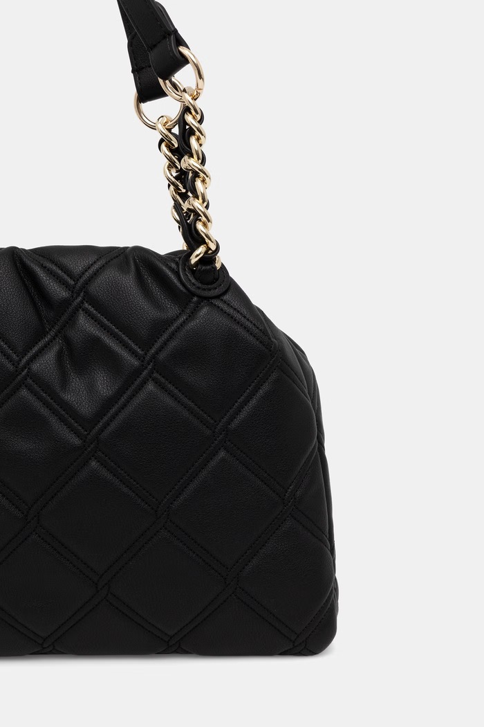 Dodatki Tommy Hilfiger klasična ženska torbica iz umetnega usnja AW0AW18716 črna