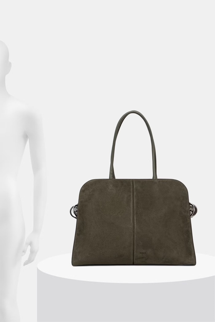 BOSS shopper torba za žene od imitacije brušene kože Clarice Tote SU 50574771