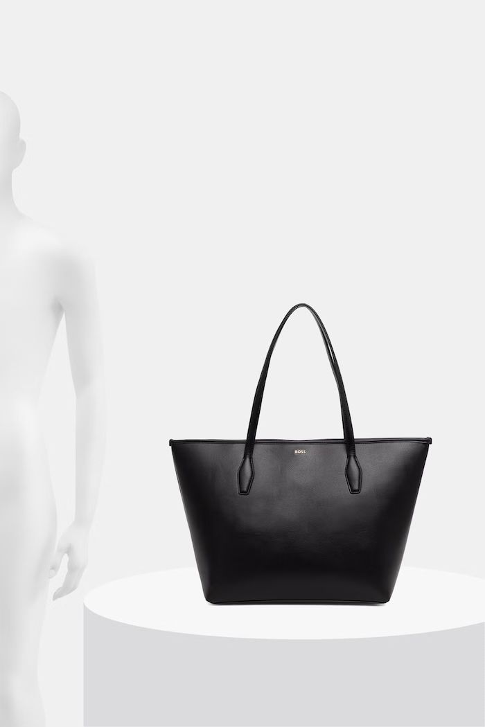 BOSS torebka shopper damska z imitacji skóry Sandy Zip Shopper 50567622