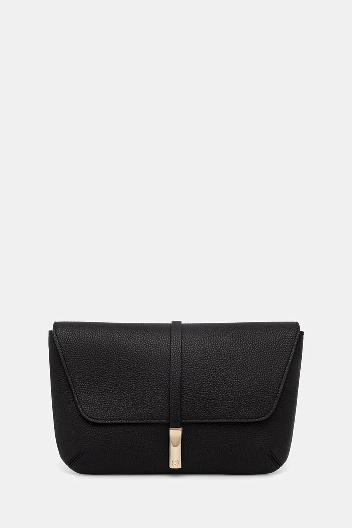 BOSS kopertówka damska skórzana REAH CLUTCH czarny 50567621