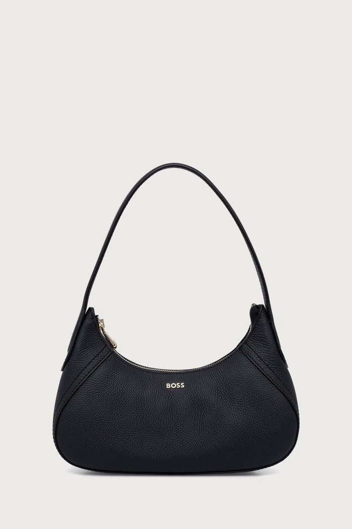 BOSS Сумка baguette для женщин кожаная Lenah SM Shoulder чёрный 50567618