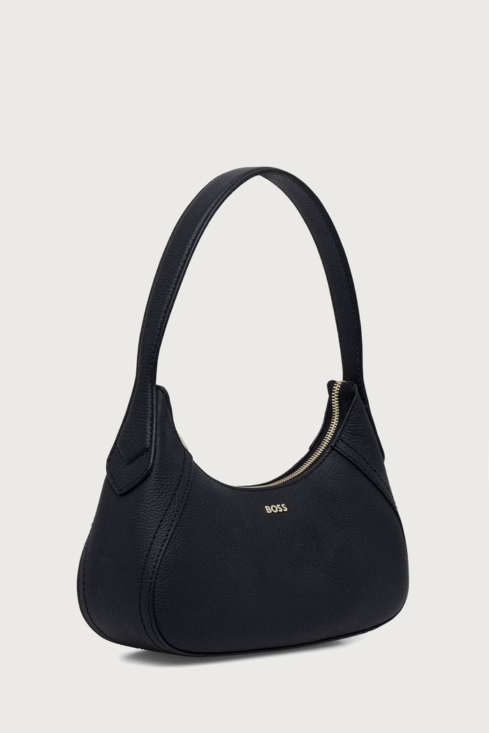 BOSS Сумка baguette для женщин кожаная Lenah SM Shoulder 50567618 чёрный AW26