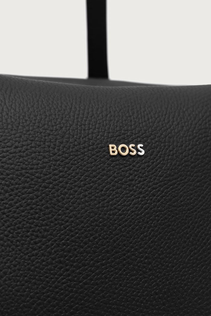 BOSS сумка-шоппер для женщин кожаная Lenah Big Duffle Bag чёрный 50567617
