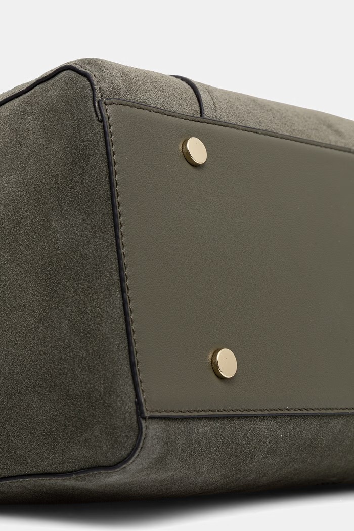 BOSS shopper γυναικεία δέρμα σουέτ BOSS REVERS TOTE S 50567606 πράσινο