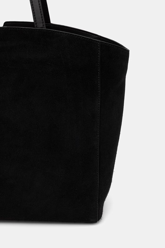 Аксесоари BOSS шопинг чанта дамска от велур BOSS REVERS TOTE S 50567606 черен