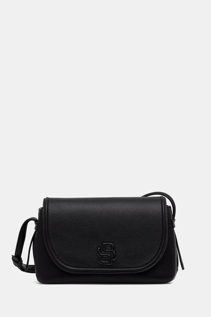 BOSS crossbody torba za žene od imitacije kože Anett Flap Crossbody crna 50567599