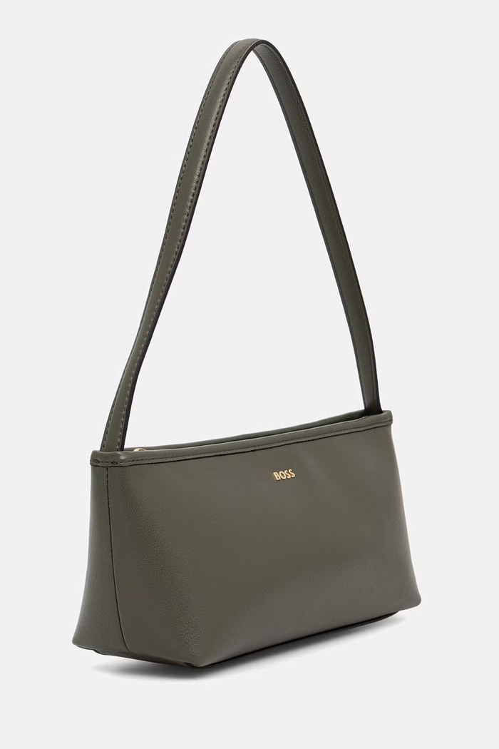 BOSS borsa da donna in similpelle Sandy EW Sh Bag 50567590 verde AW26