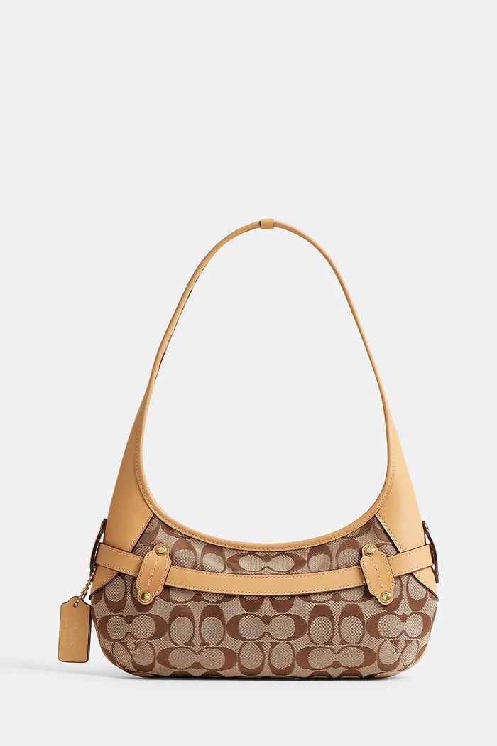 Coach torebka hobo damska Belted Ergo Shoulder Bag 26 CEN87 brązowy AW26